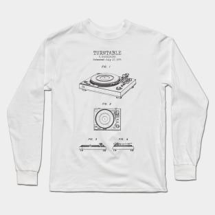 TURNTABLE patent Long Sleeve T-Shirt